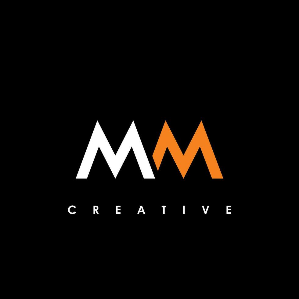 MM Letter Initial Logo Design Template Vector Illustration