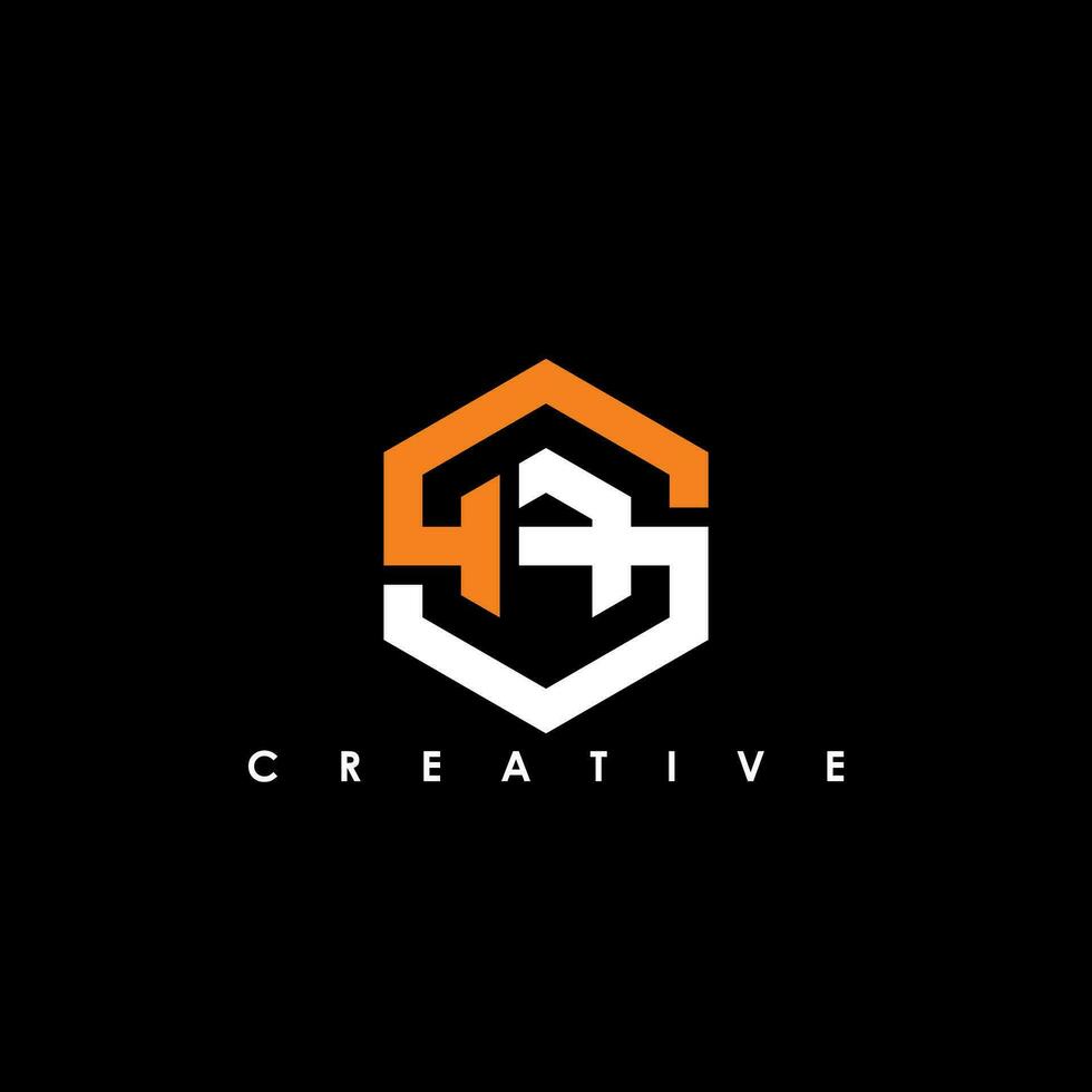 SA Letter Initial Logo Design Template Vector Illustration