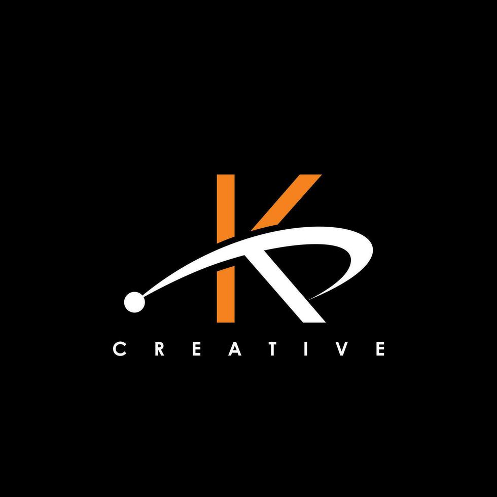 KP Letter Initial Logo Design Template Vector Illustration
