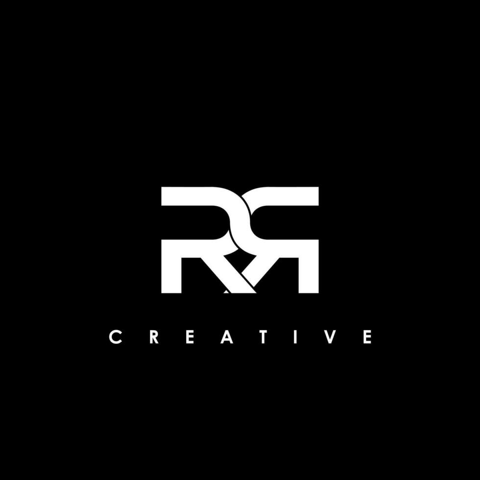 RR Letter Initial Logo Design Template Vector Illustration