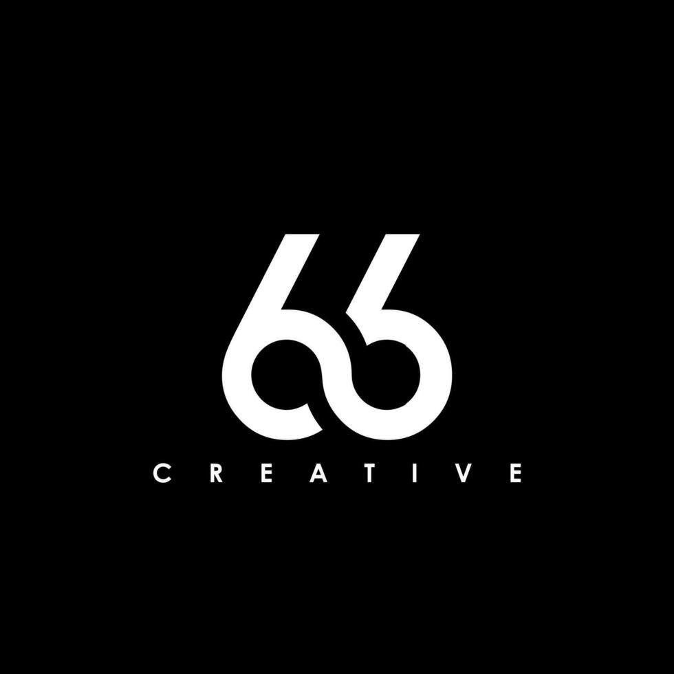 66 Letter Initial Logo Design Template Vector Illustration