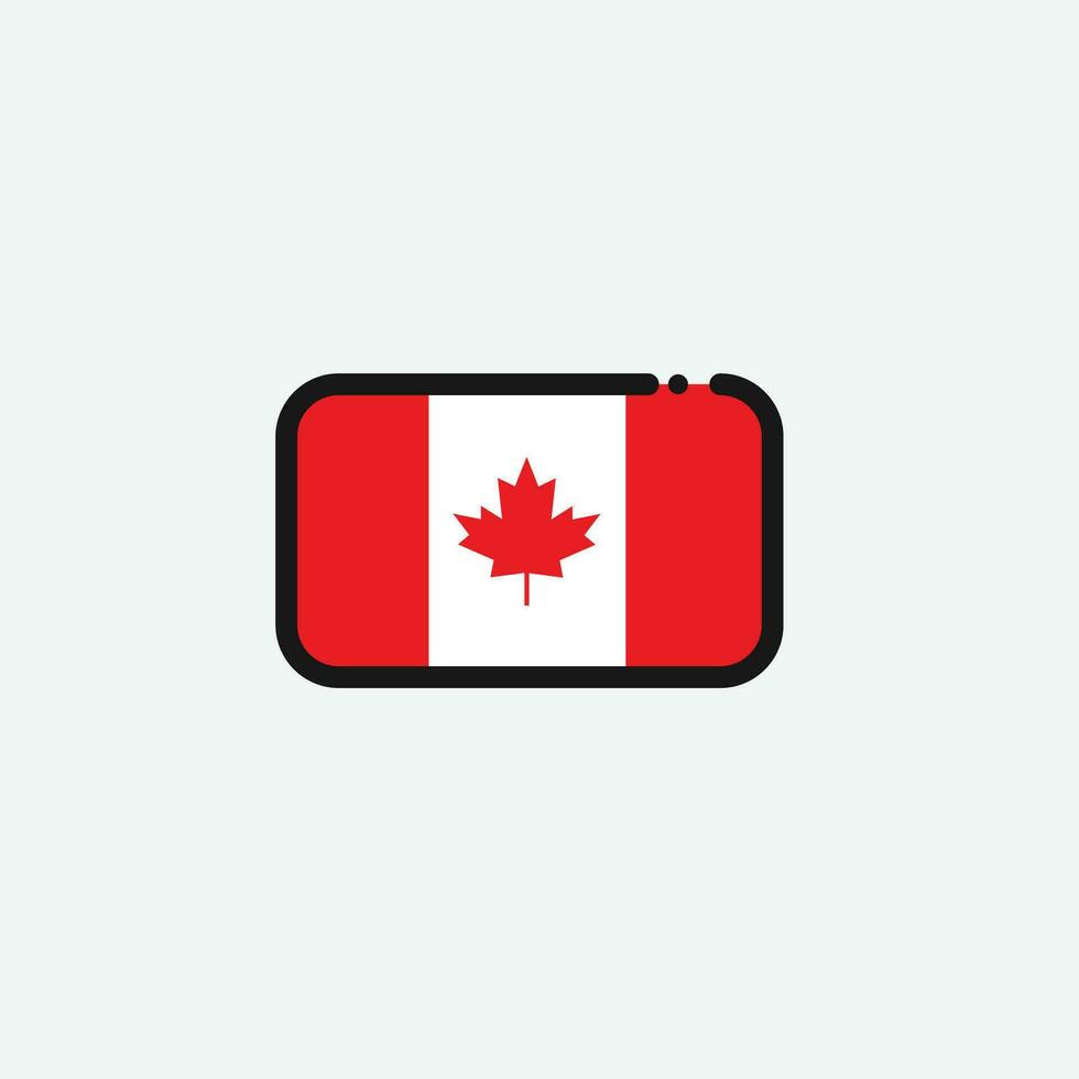 Canada flag icon vector