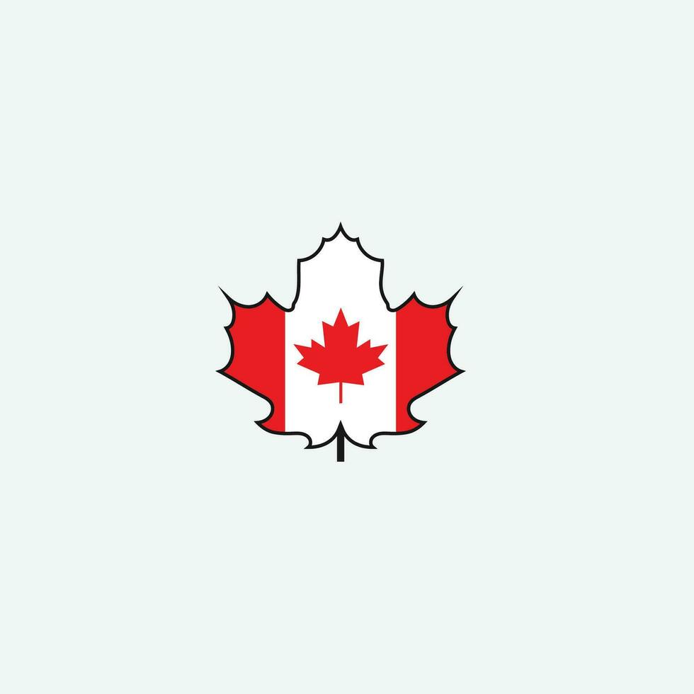 icono de la bandera de canadá vector