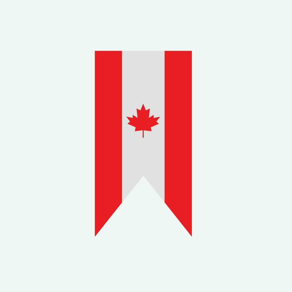 icono de la bandera de canadá vector