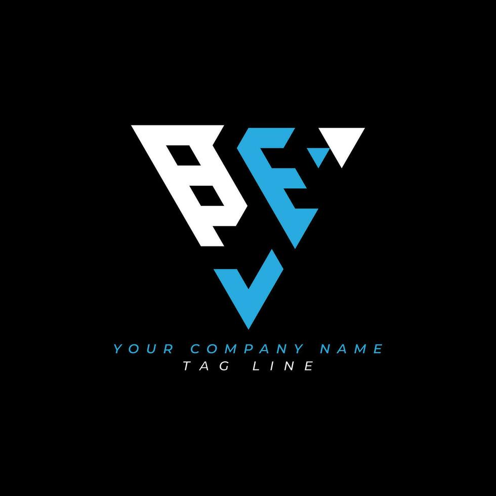 bev letra logo creativo diseño con vector gráfico vector