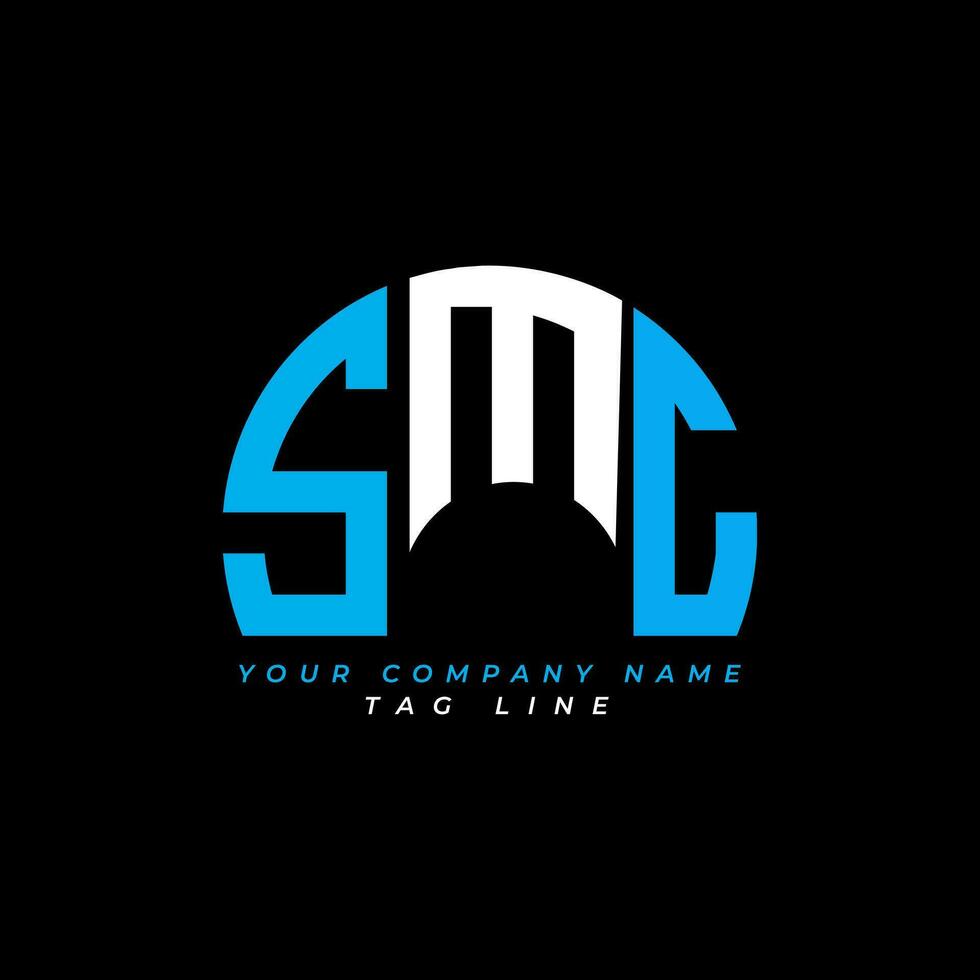 SMC letter logo creative design with vector graphic Pro Vector