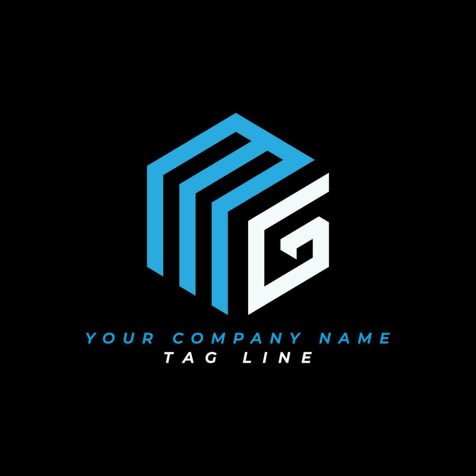 MG letter logo creative design with vector graphic, MG simple and modern logo. MG luxurious alphabet design Pro