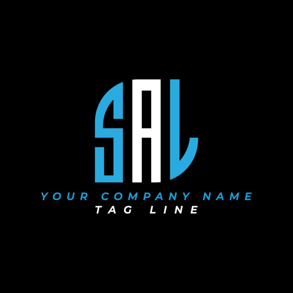 SAL letter logo creative design with vector graphic, Abc simple and modern logo design. Pro Vector