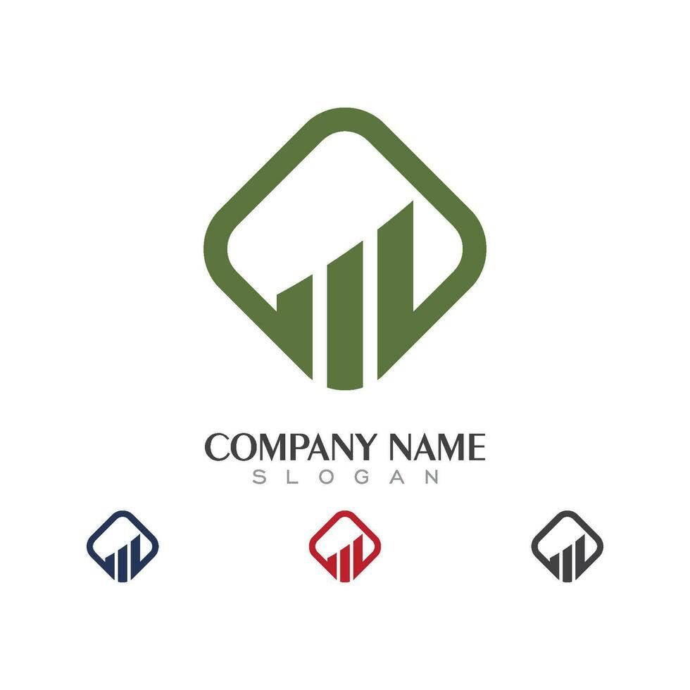 plantilla de logotipo de finanzas empresariales vector