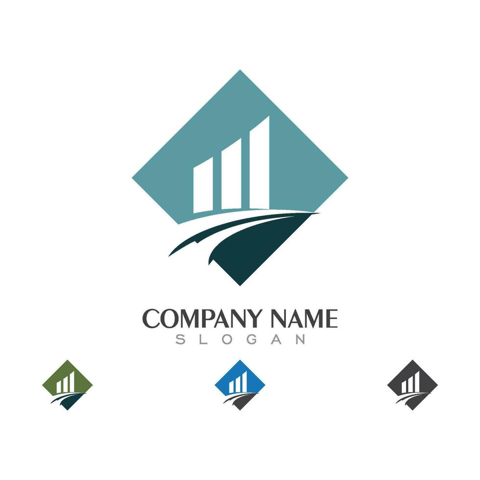 plantilla de logotipo de finanzas empresariales vector