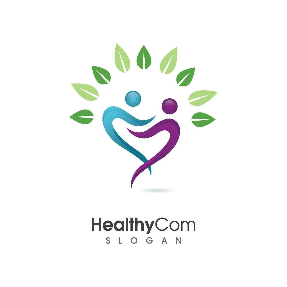 Human character logo sign vector