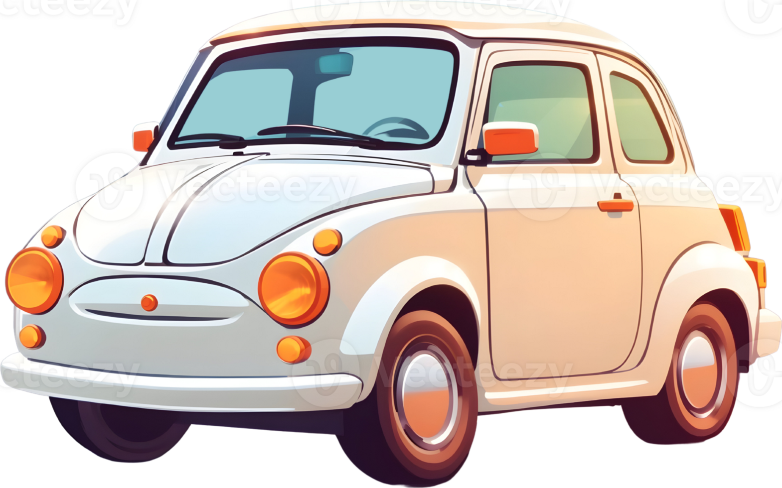 car cute  ai generative png