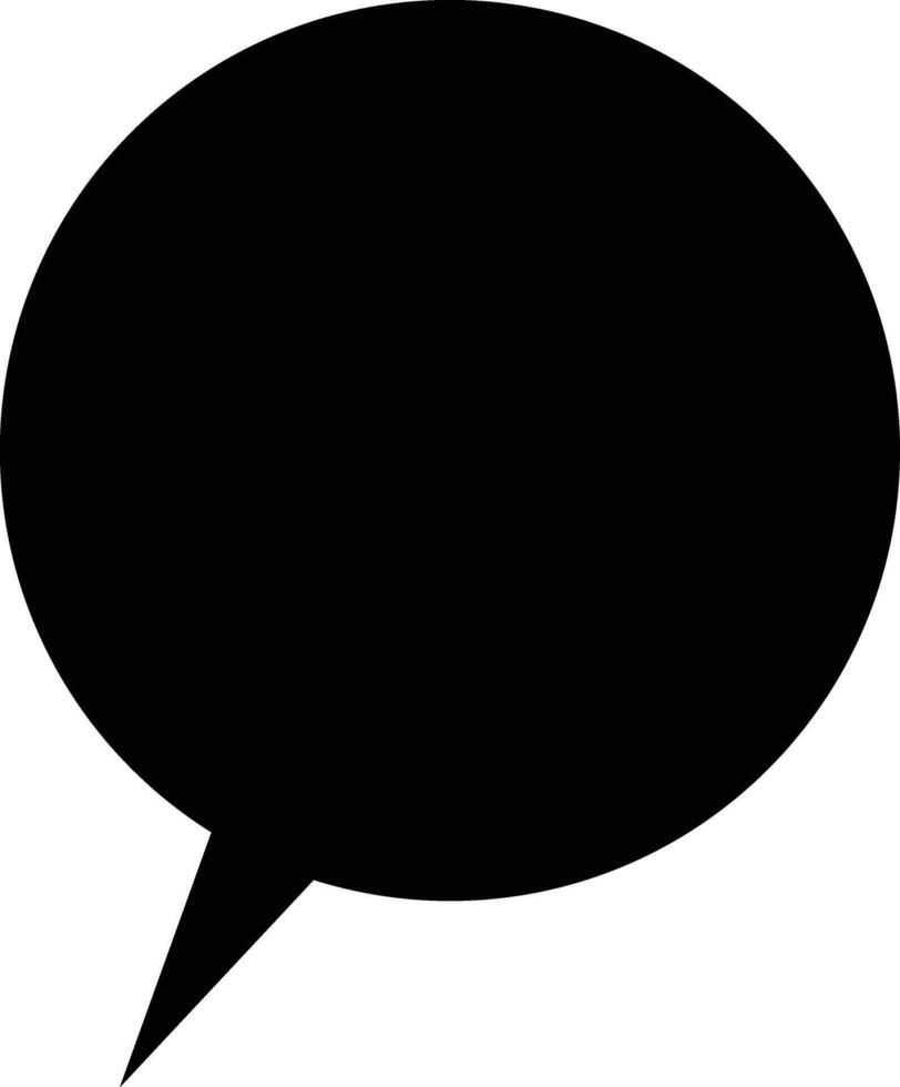 Flat Speech Bubble. Talk bubble. Speak bubble text, chatting box, Empty message box silhouette cartoon vector