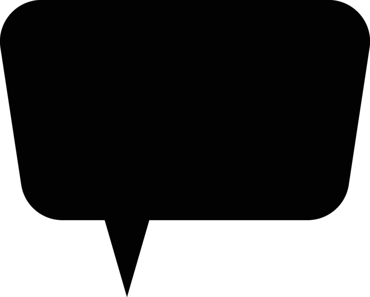 Flat Speech Bubble. Talk bubble. Speak bubble text, chatting box, Empty message box silhouette cartoon vector