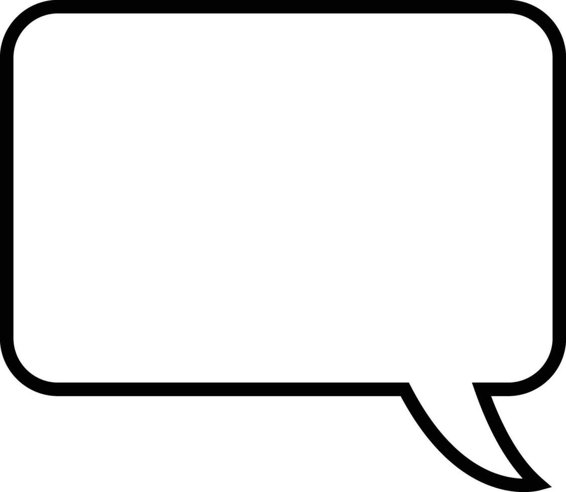 Line Speech Bubble. Talk bubble. Speak bubble text, chatting box, Empty message box outline cartoon vector