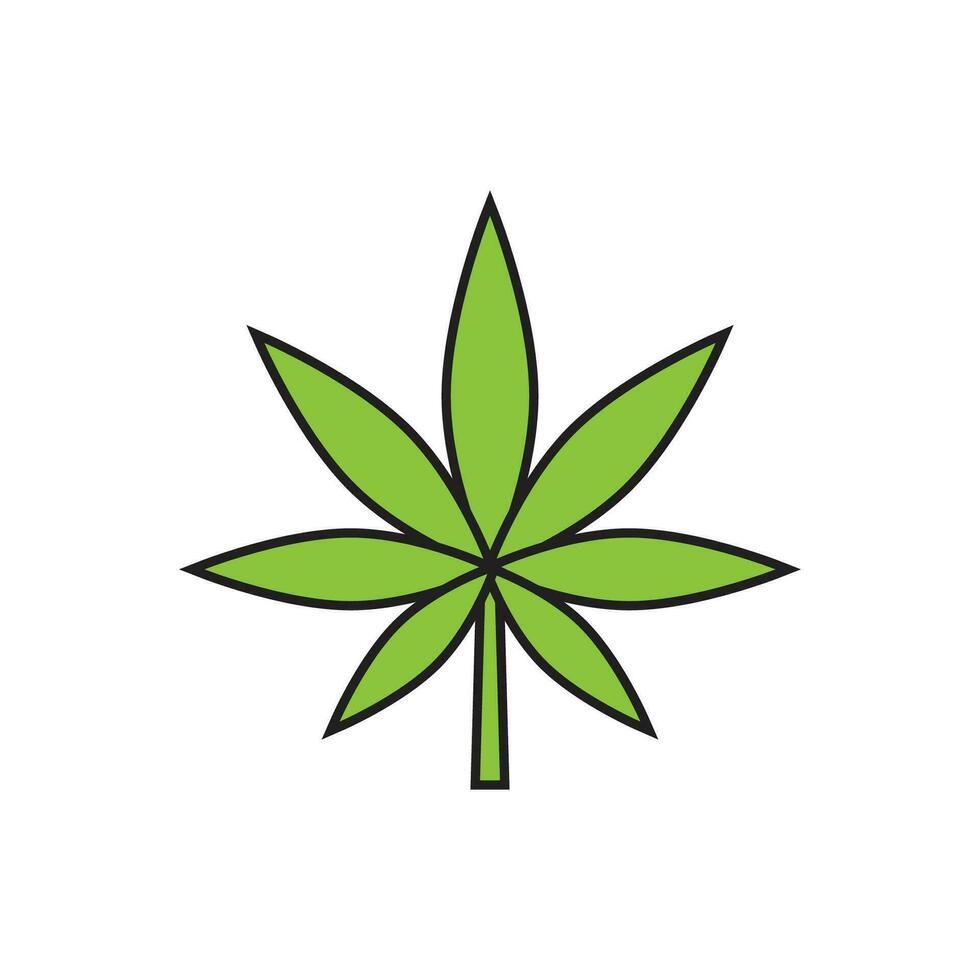 Cannabis logo vector and symbol