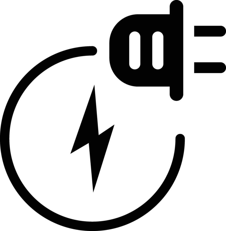 eléctrico enchufe icono. electricidad y energía símbolo. conexión y desconexión concepto. concepto de 404 error conexión. toma de corriente enchufe desenchufado. cable, cable de energía desconectar vector
