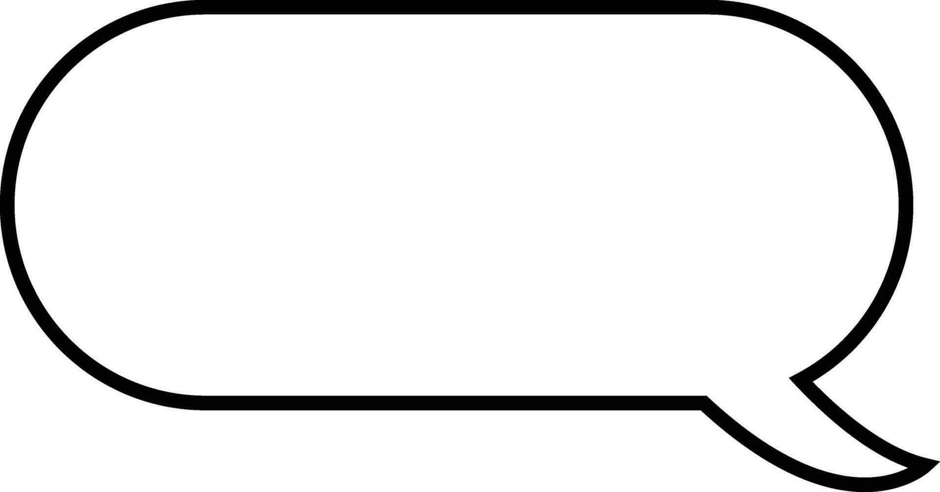 Line Speech Bubble. Talk bubble. Speak bubble text, chatting box, Empty message box outline cartoon vector