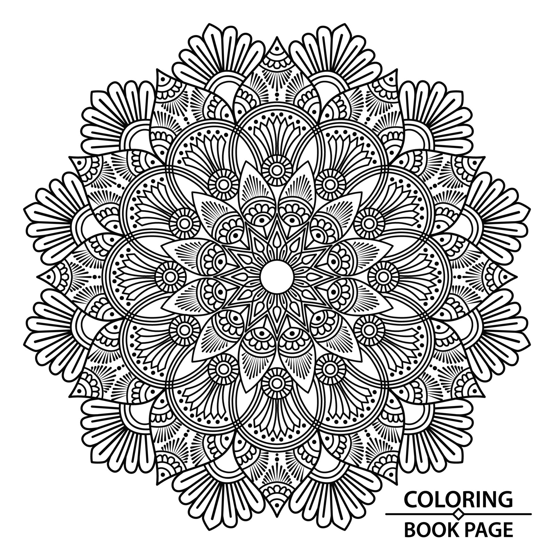 draw and design unique coloring book page for children