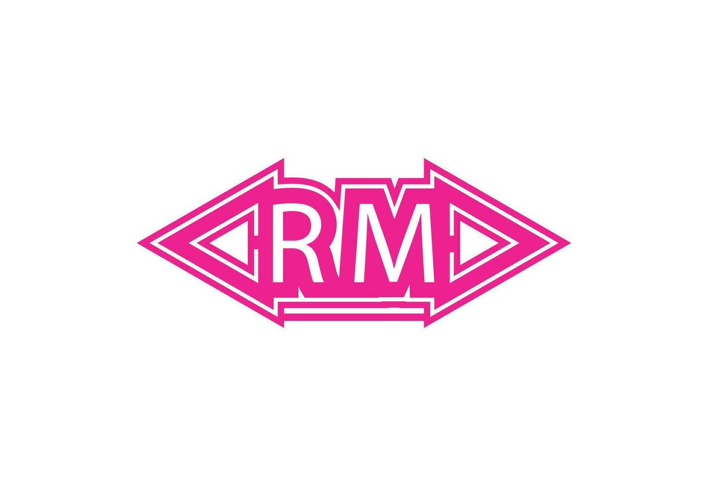 RM letter logo and icon design template vector