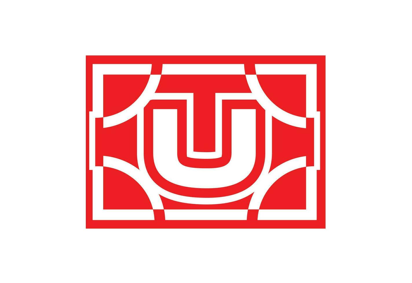 U creative letter logo and icon design template vector