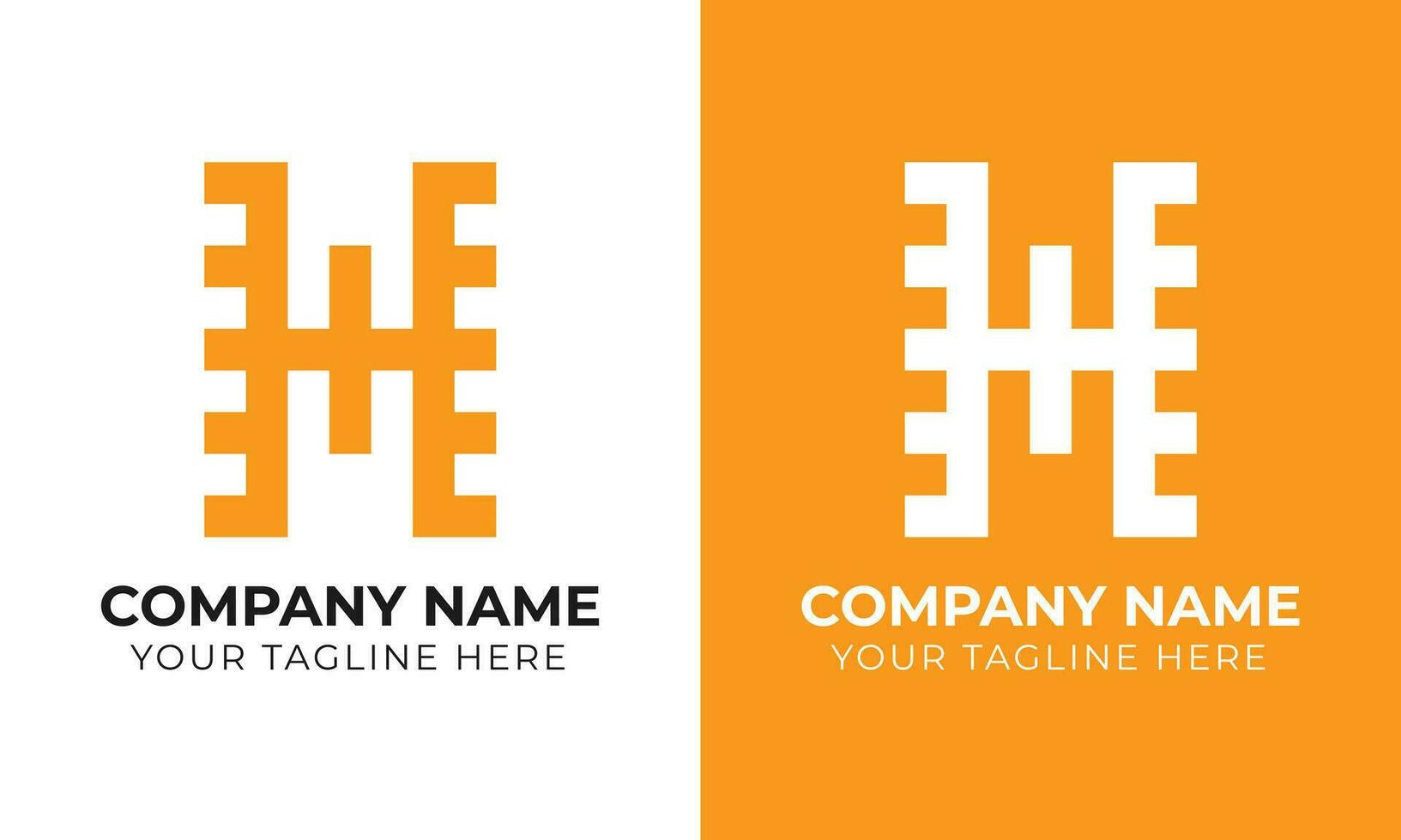 Modern minimal monogram abstract business logo design template Free Template vector
