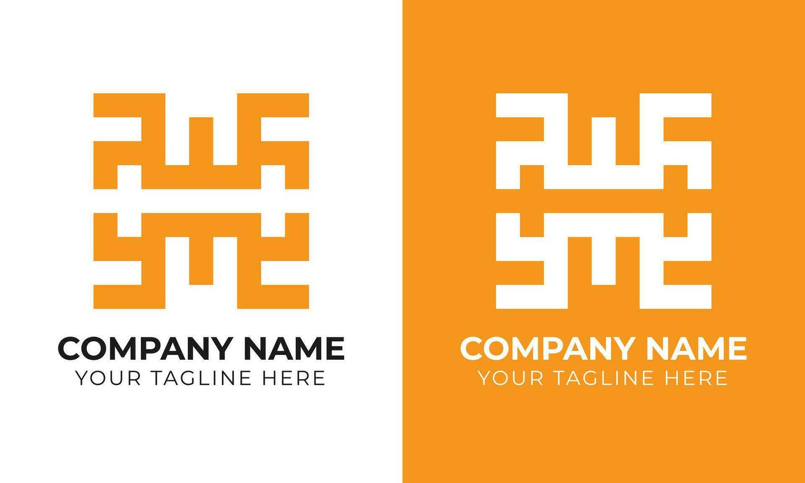 Creative modern minimal abstract monogram initial letter wm logo design template Free Vector