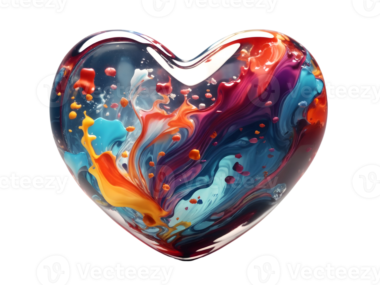 Heart shaped objects, Heart shaped design, Heart shaped symbols ai generative png