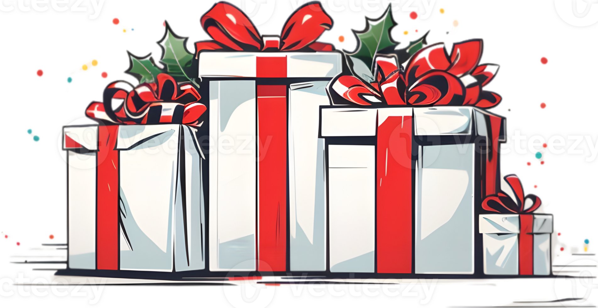 Christmas Gift Holiday Presents Gift Giving Ai Generative 31757653 PNG christmas-gift-boxes-preparation-for-holidays-top-view-christmas