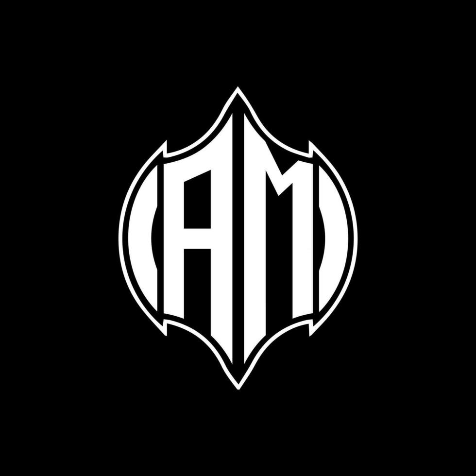 a.m letra logo. a.m creativo monograma iniciales letra logo concepto. a.m único moderno plano resumen vector letra logo diseño.