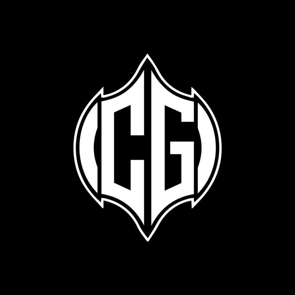CG letter logo. CG creative monogram initials letter logo concept. CG Unique modern flat abstract vector letter logo design.