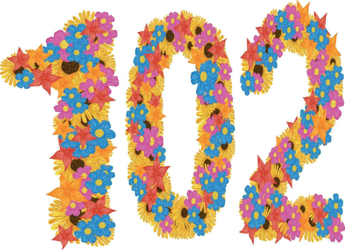 number 102 vector design 31758343 Vector Art at Vecteezy