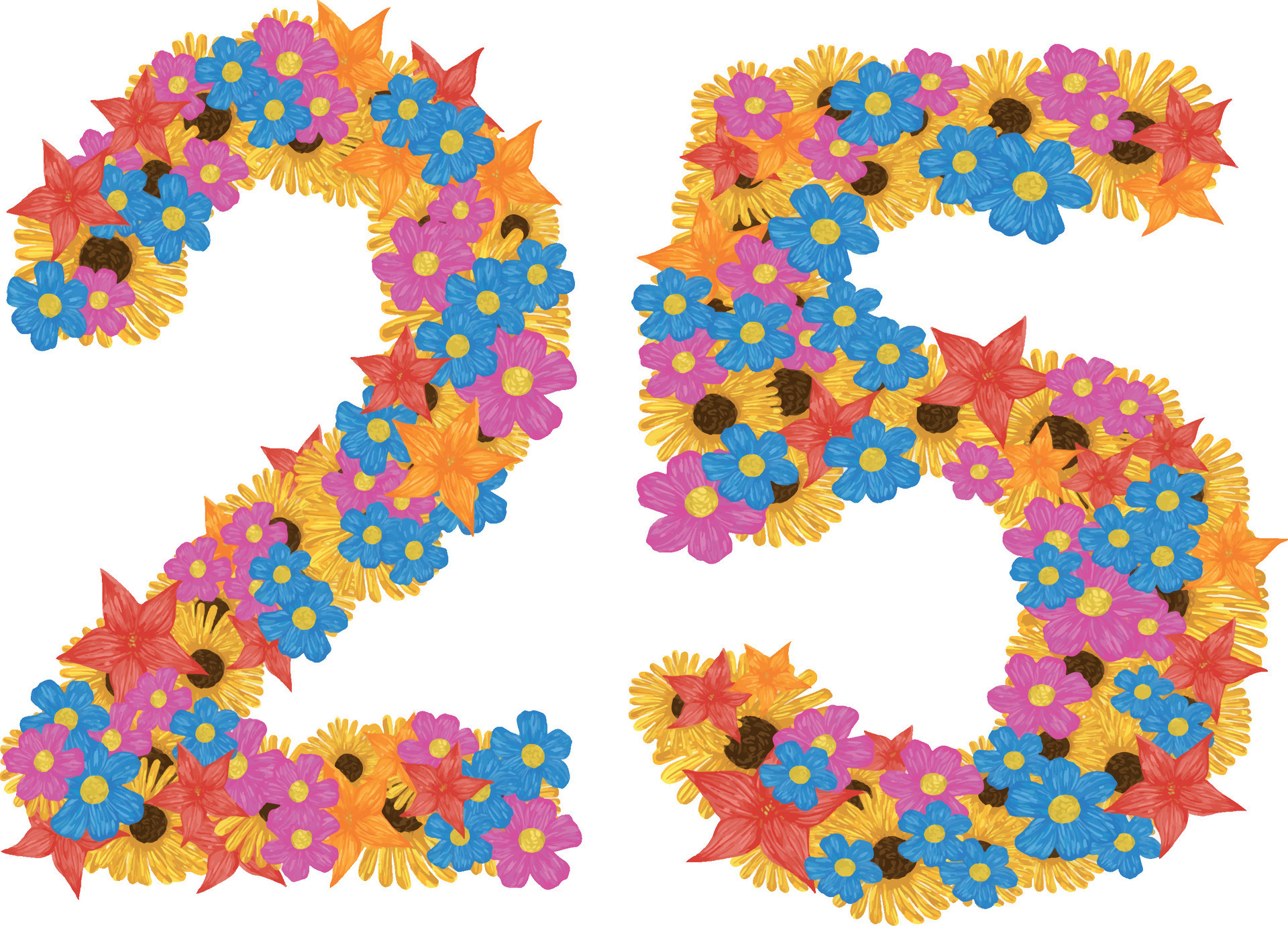 El Número 25 Es Hecho Arriba De Flores 31758359 Vector En Vecteezy El Número 25 Es Hecho Arriba De Flores 31758359 Vector En Vecteezy