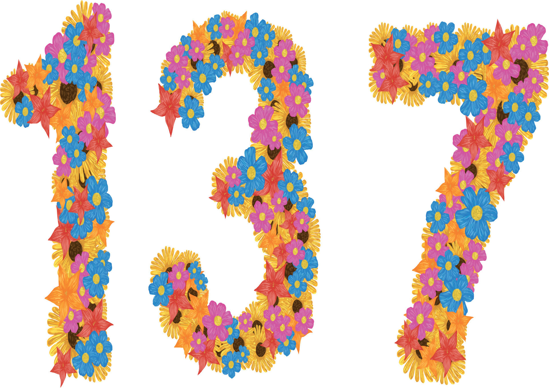 number 137 vector design 31758414 Vector Art at Vecteezy