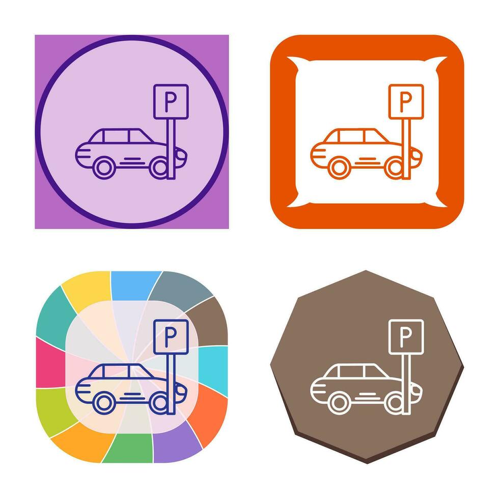 icono de vector de estacionamiento