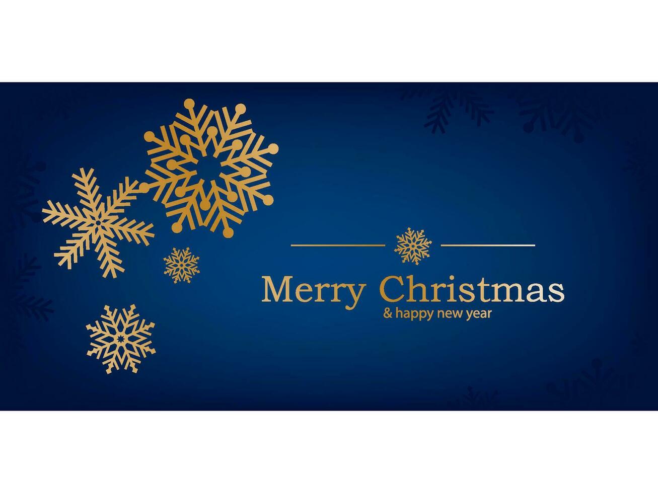 Merry Christmas and happy new year card design vector