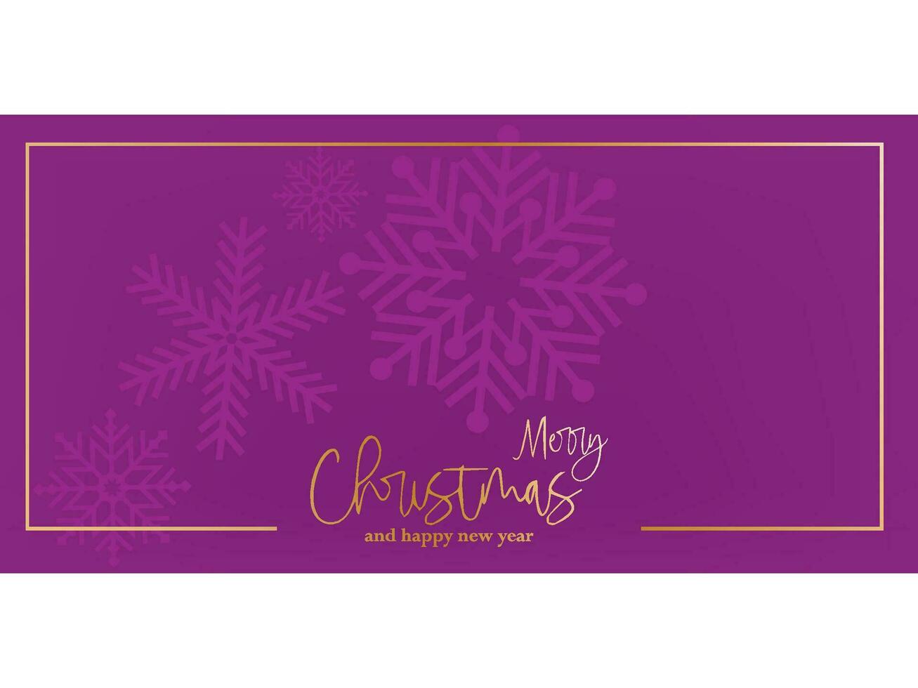 Merry Christmas and happy new year card design vector