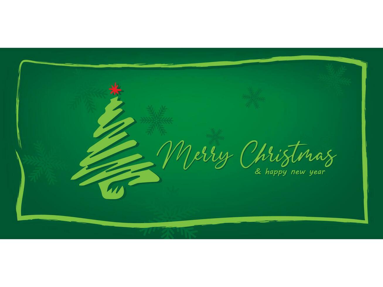 Merry Christmas and happy new year card design vector