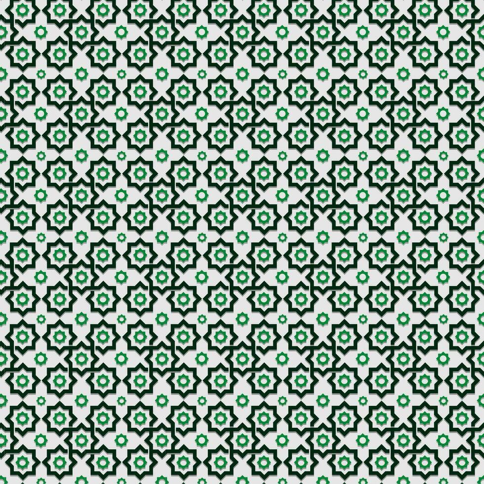 mosaico islámico sin costura Pattren vector