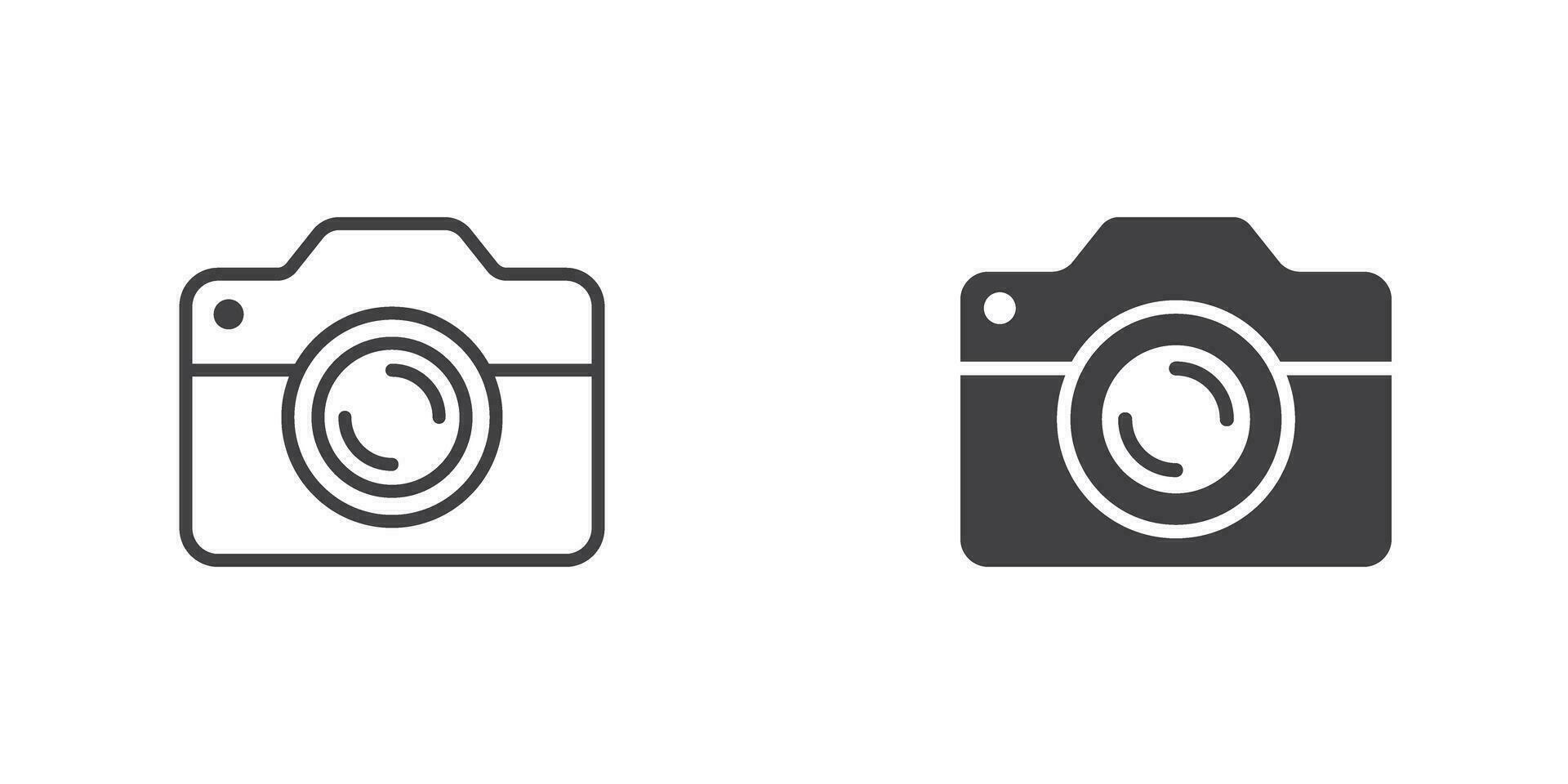 Camera icon in flat style. Photography vector illustration on isolated background. Photo sign business concept.