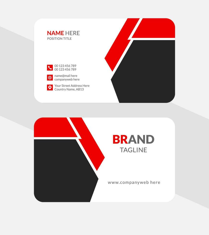 creative and modern business card design vector