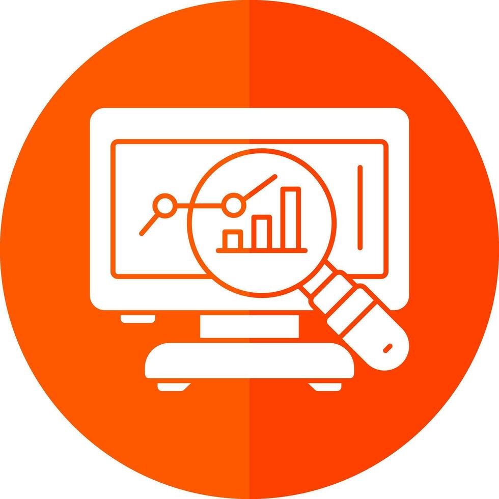 Market Analysis Vector Icon Design