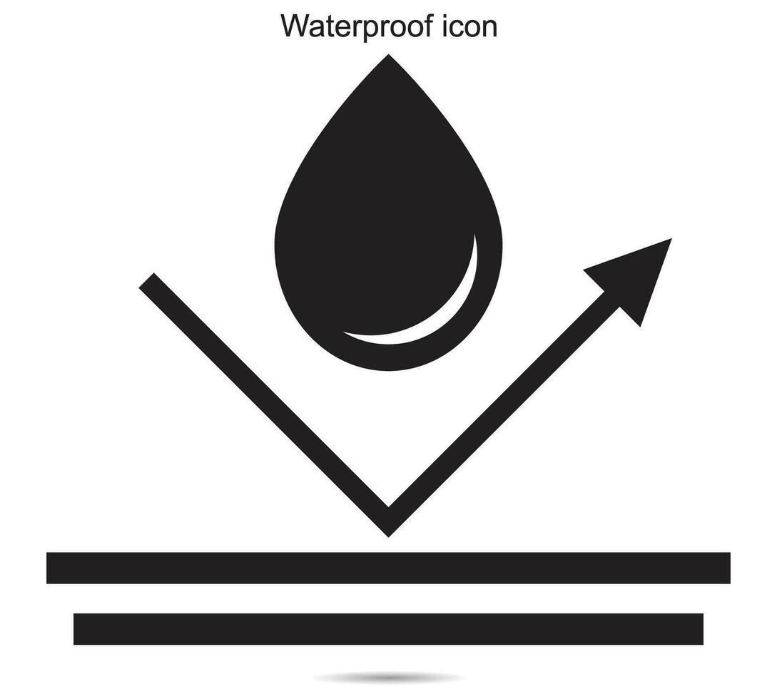 impermeable icono, vector ilustración