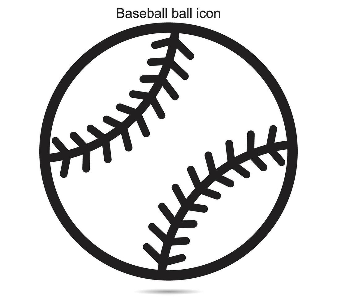 Baseball ball icon vector