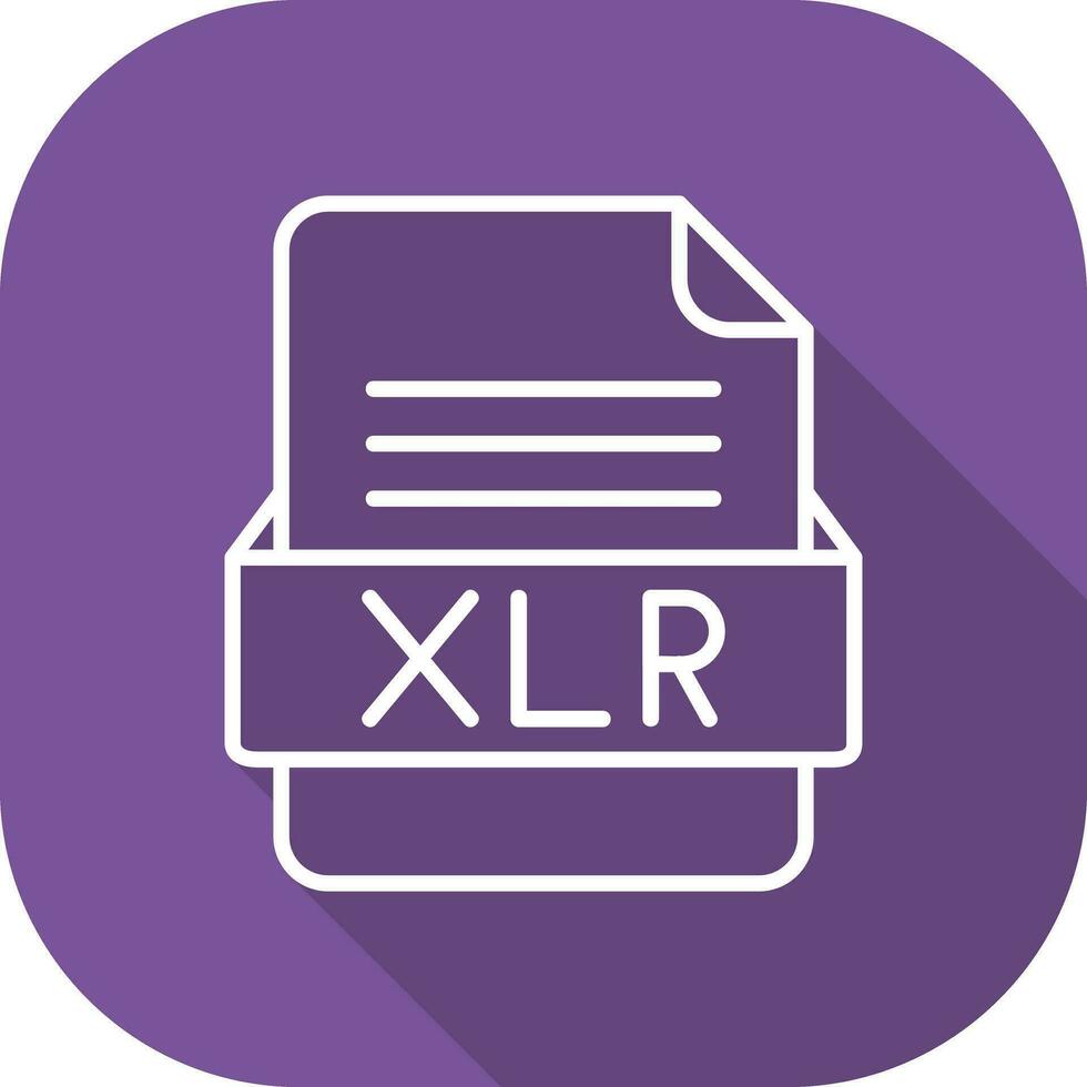 XLR File Format Vector Icon