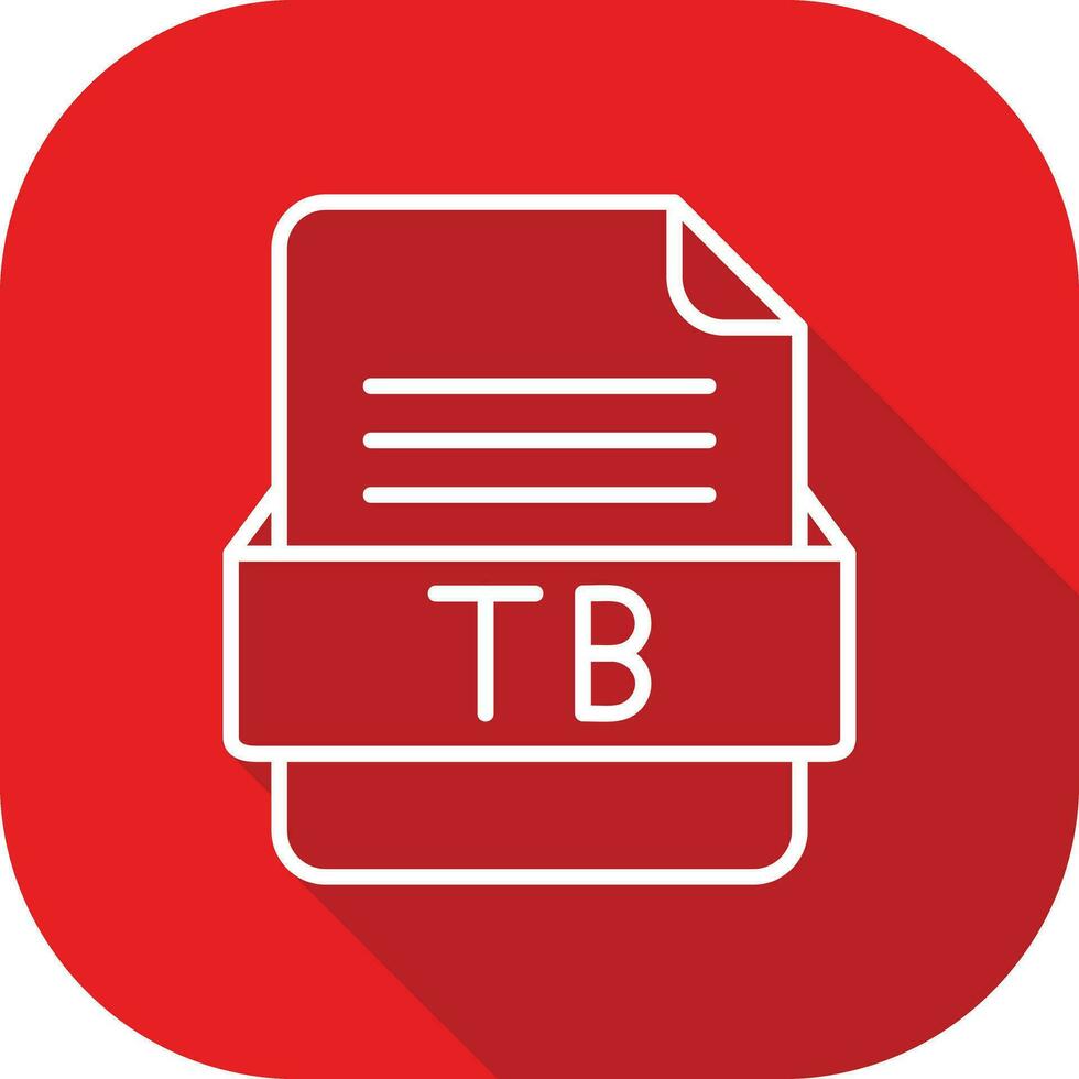 TB File Format Vector Icon