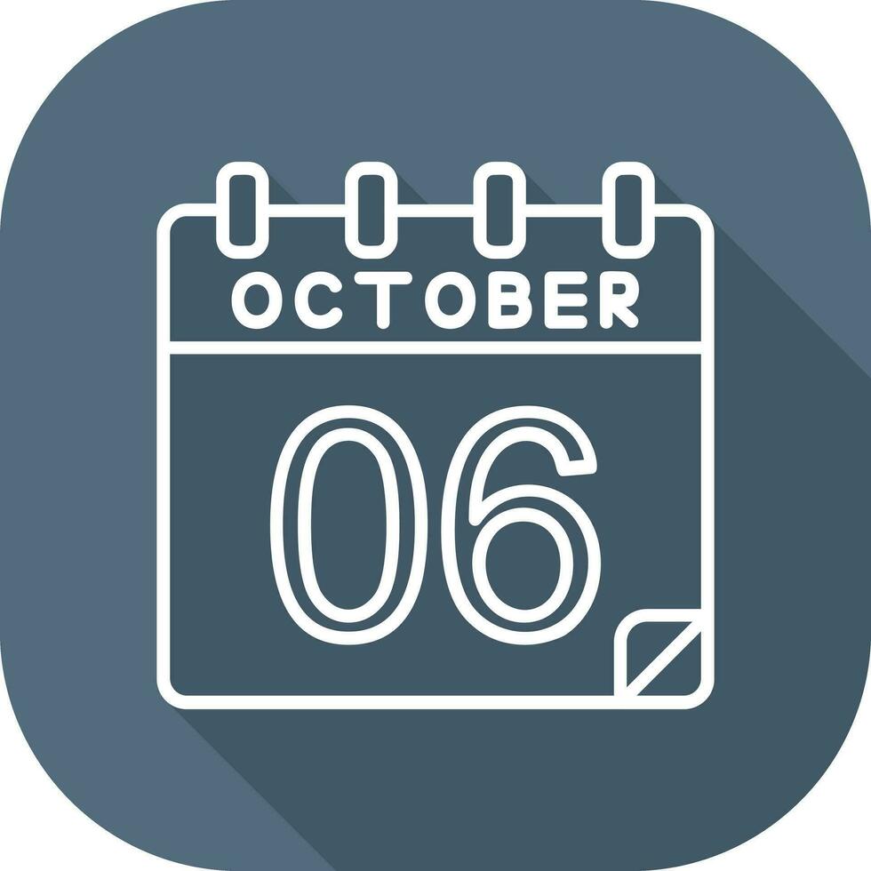 6 October Vector Icon