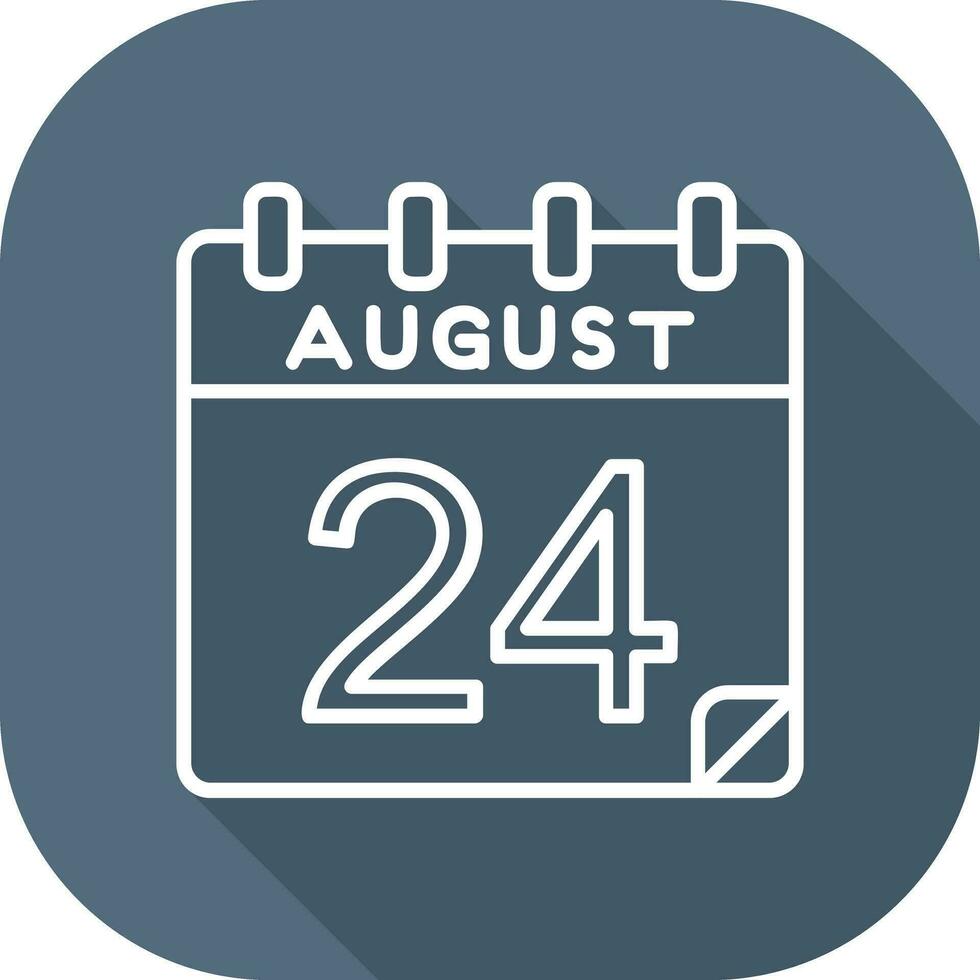 24 August Vector Icon