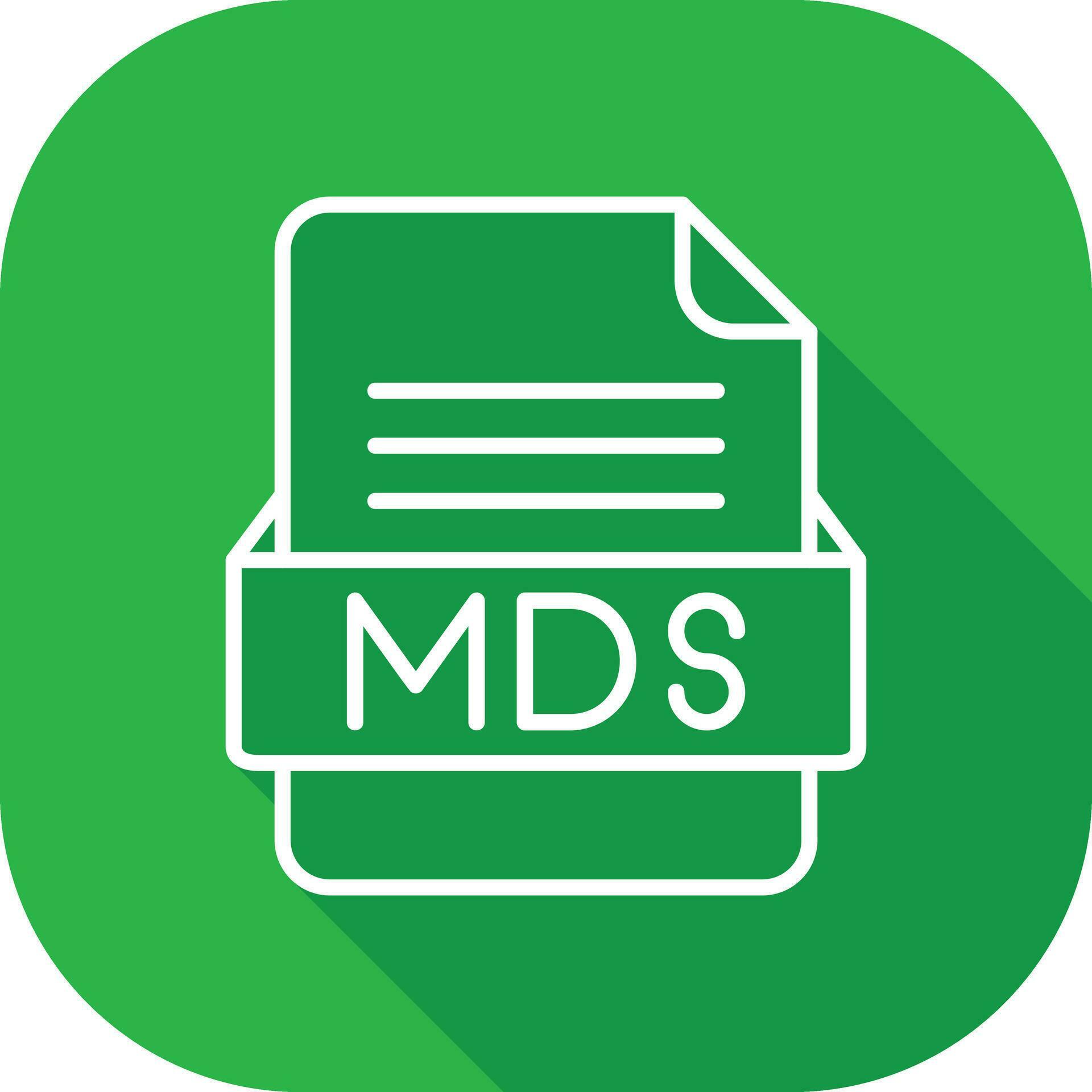MDS File Format Vector Icon 31759708 Vector Art at Vecteezy
