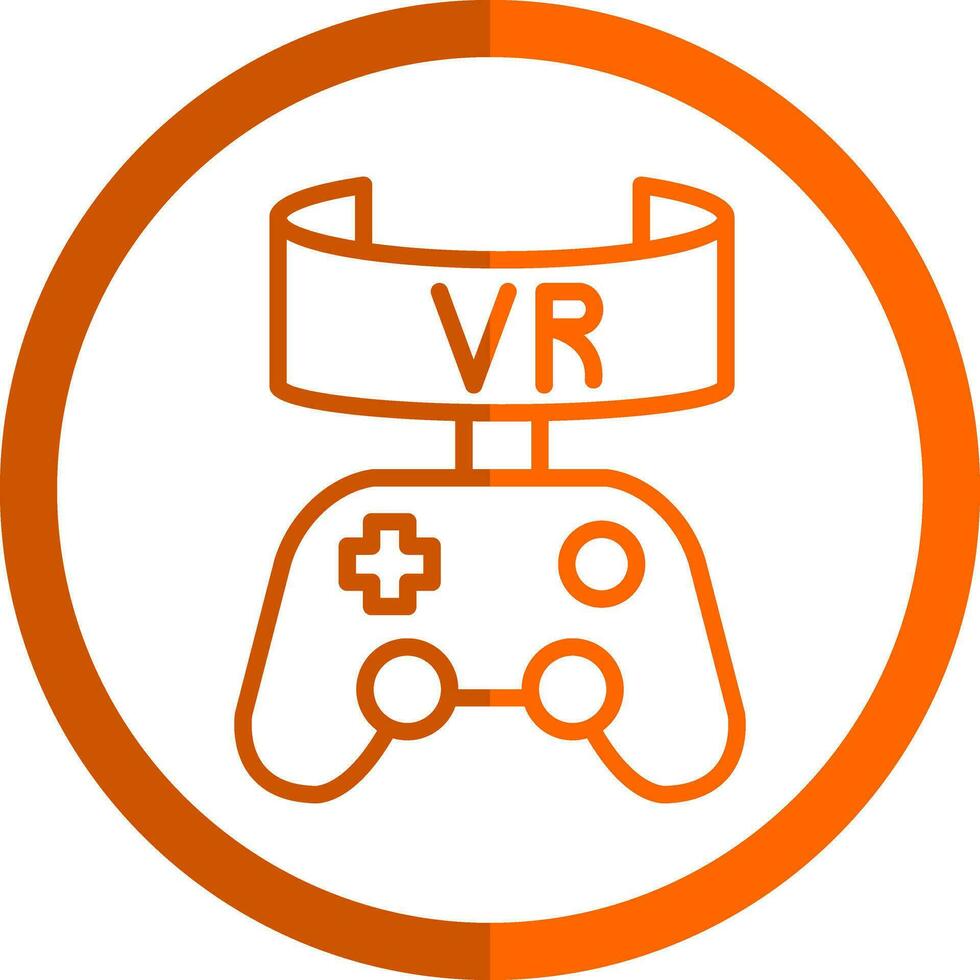 Vr Game Vector Icon Design